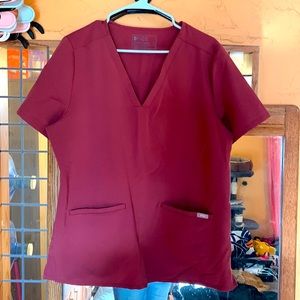 LIMITED EDITION Figs dark Cherry XL scrub top